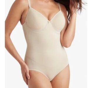 Miraclesuit Womens Wonderful U Low Nude Extra Firm Control Bodysuit Style-2850